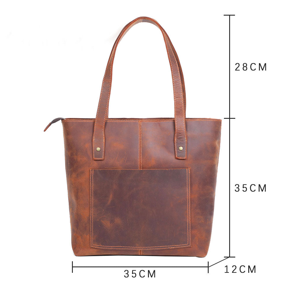 Leather Shoulder Bag — Unisex