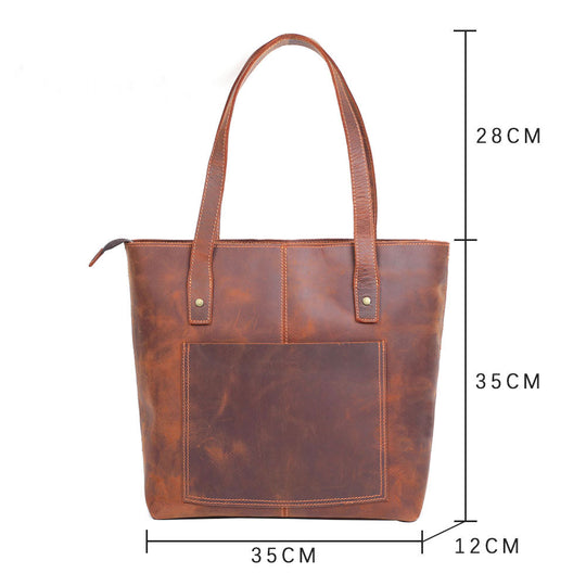 Leather Shoulder Bag — Unisex