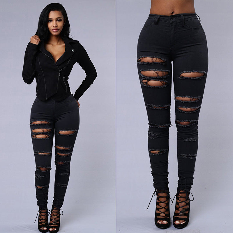 Ripped High-Waist Skinny Jeans — Women&