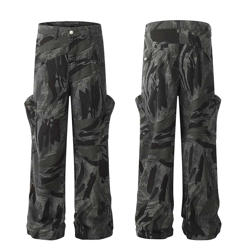 ShopBAM — Graffiti Camo Straight Jeans — Women's