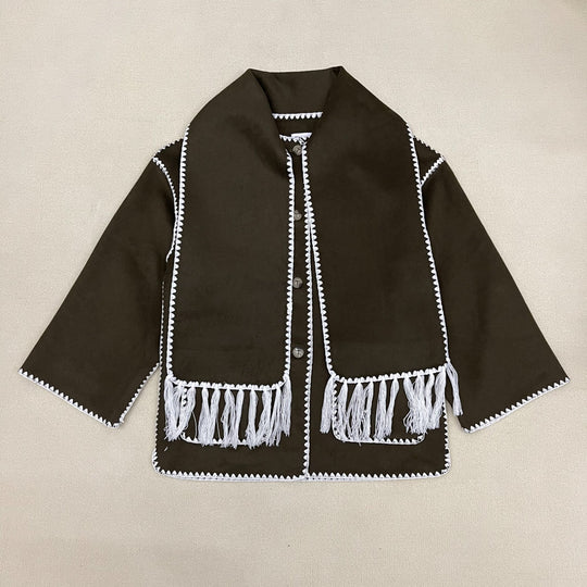 Tassel Collar Wool Coat — 5 Colours