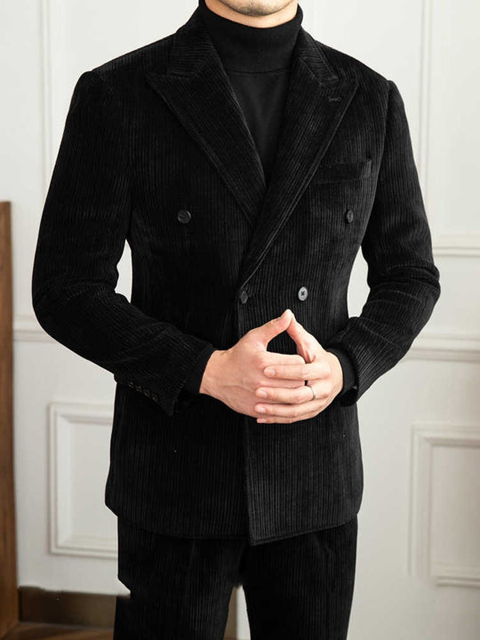 Double-Breasted Suit Set — Men&