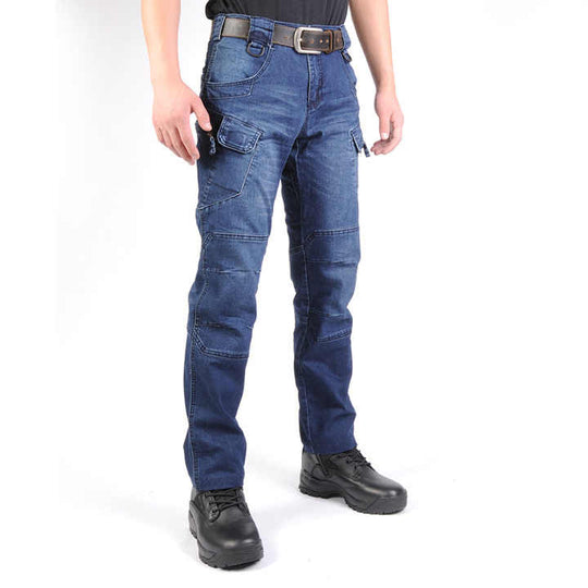 Tactical Straight-Leg Training Denim — Military Grey