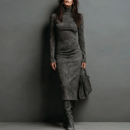 Turtleneck Bodycon Pencil Dress — Women&