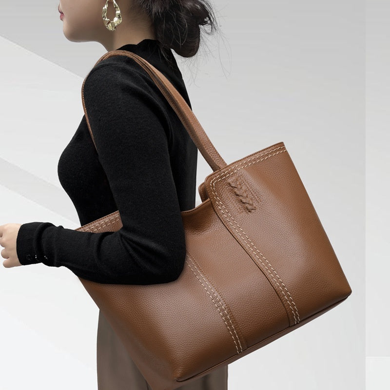 ShopBAM — Two-Layer Leather Tote — Women's