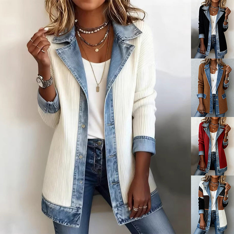 ShopBAM — Denim Patchwork Jacket — Women's