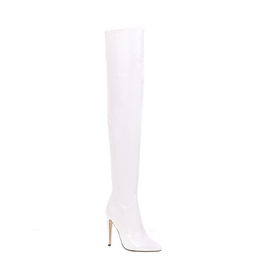 Over-The-Knee Patent Leather Boots — Women&