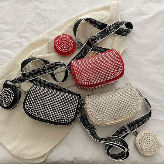 Rhinestone Embellished Shoulder Bag — Women&