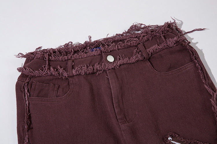 Retro Butterfly Embroidered Jeans — Women&