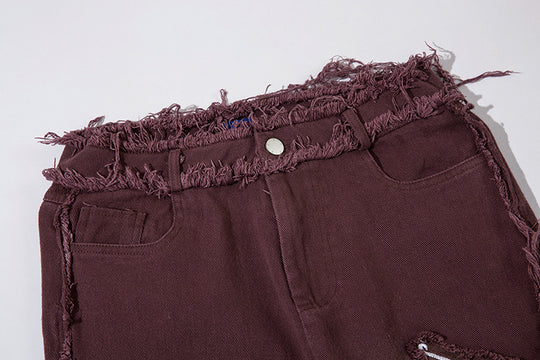 Retro Butterfly Embroidered Jeans — Women&