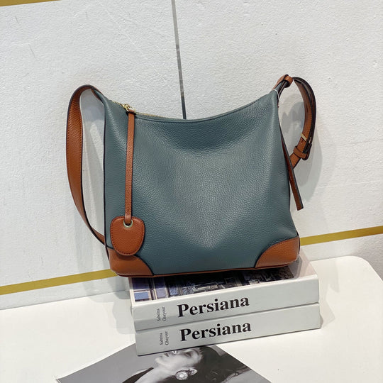 Contrast Trim Messenger Bag