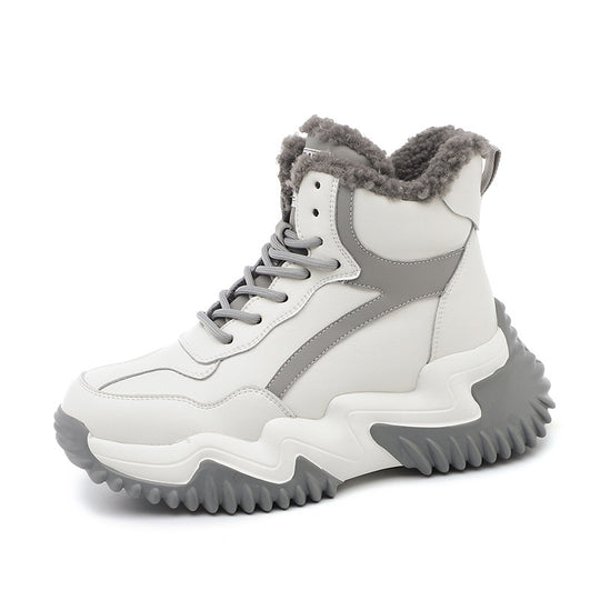 Plush Cotton-Lined Snow Boots — Women&