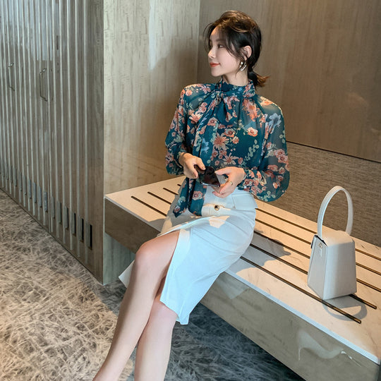 Fairy Floral Lantern Sleeve Shirt — Women&