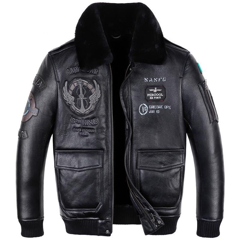 ShopBAM — Leather Flight Jacket — Men's