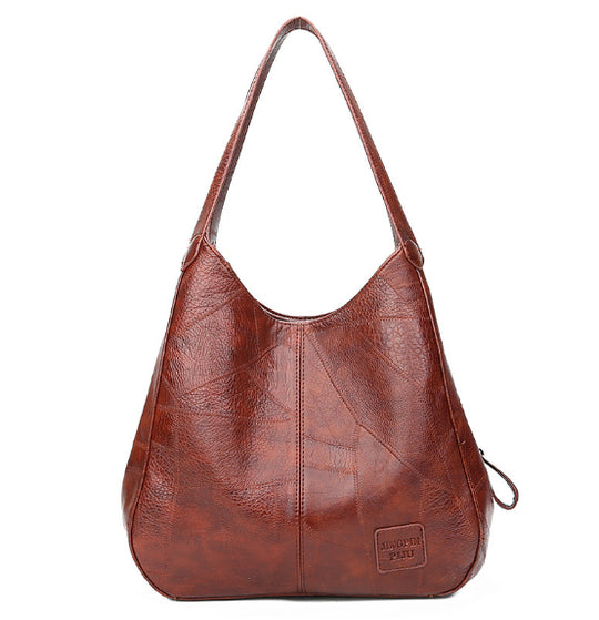 Vintage Leather Shoulder Bag — Women&