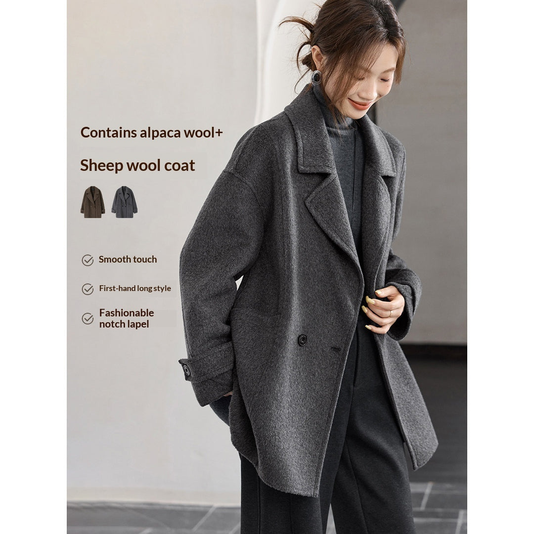 Long Double-Faced Wool Coat — Old Money