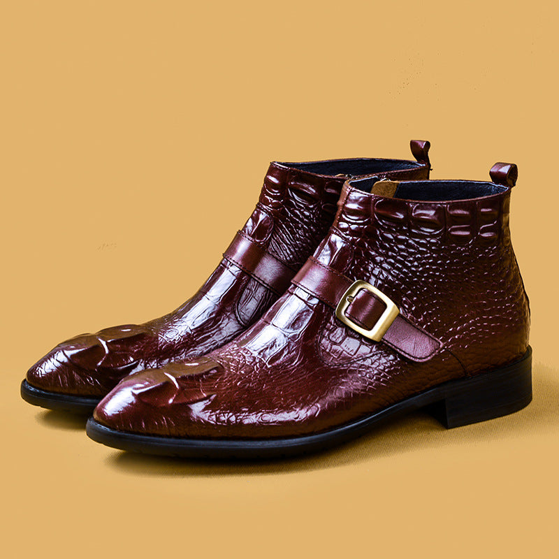 ShopBAM — High-Top British Formal Leather Shoes — Men's