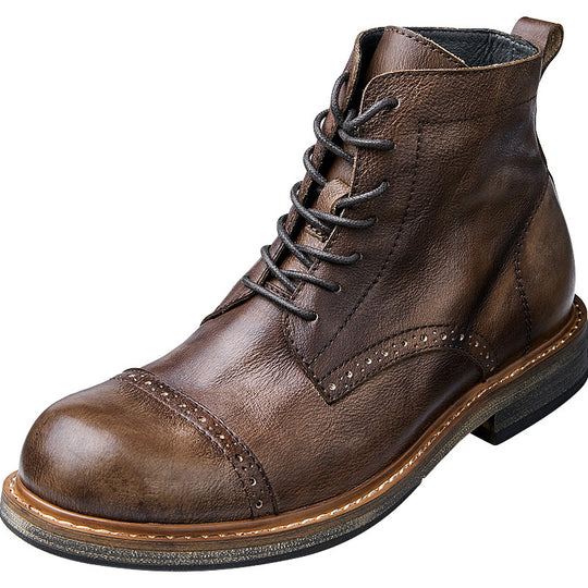 ShopBAM — Vegetable Tanned Cowhide Martin High-Top Boots