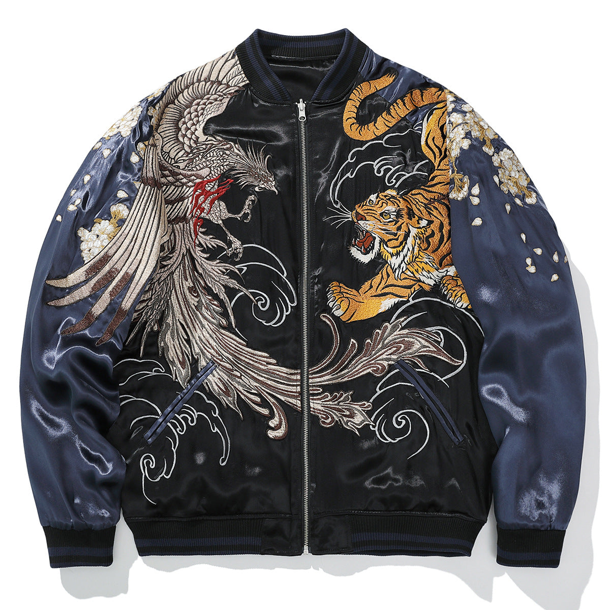 ShopBAM — Chinese Inspired Mens Loose Fit Polyester Embroidered