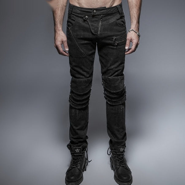 ShopBAM — Motorcycle Steampunk Armor Denim — Dune Black