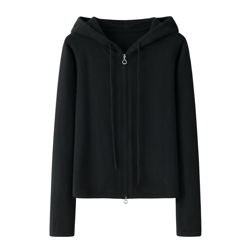 Hooded Cashmere Sweater — Women&
