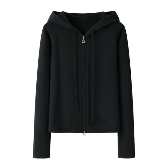 Hooded Cashmere Sweater — Women&