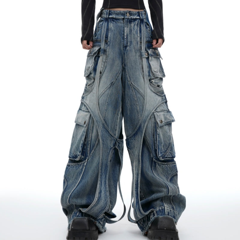 ShopBAM — Vintage Wash Wide-Leg Jeans — Women's