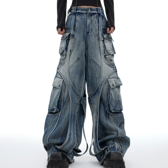 ShopBAM — Vintage Wash Wide-Leg Jeans — Women&