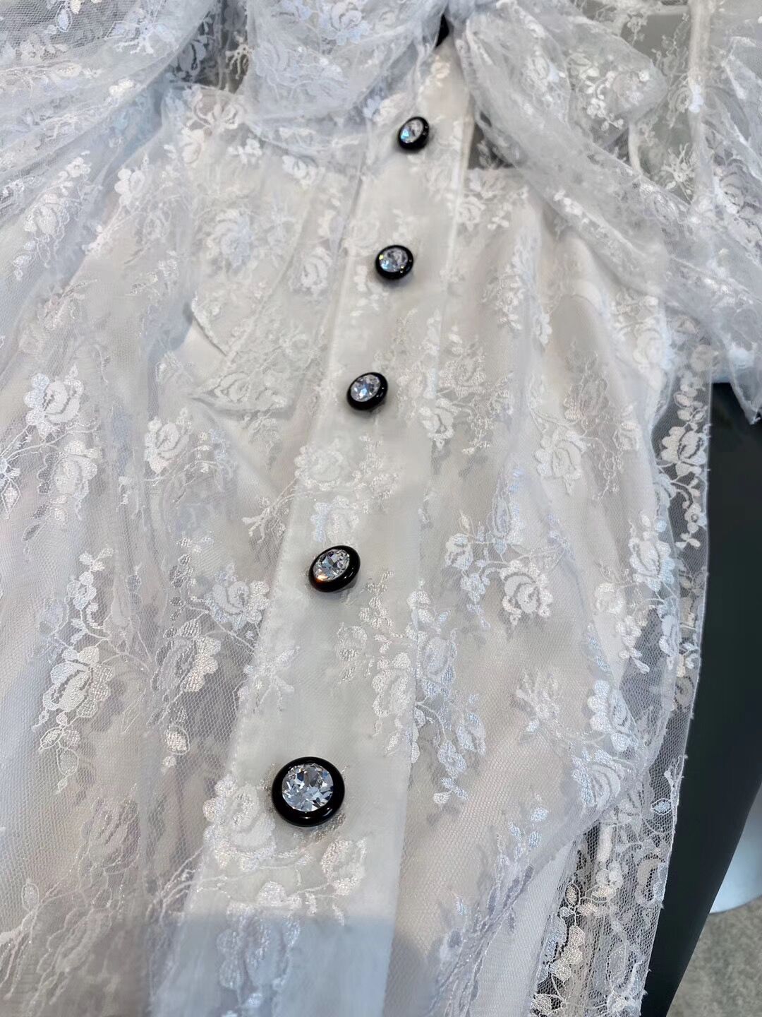 Embroidered Lace Top