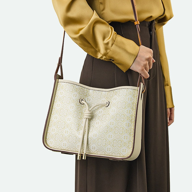 Genuine Leather Underarm Bag — Women's