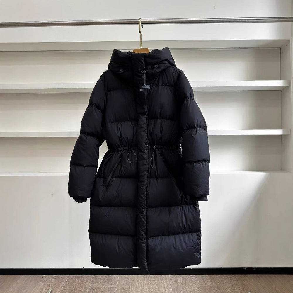 Hooded Casual Long Down Jacket