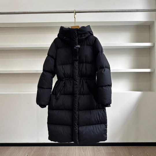 Hooded Casual Long Down Jacket