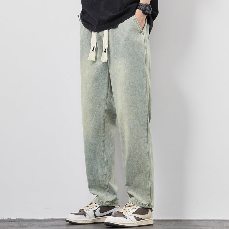 Summer Loose Wide-Leg Jeans — Men&