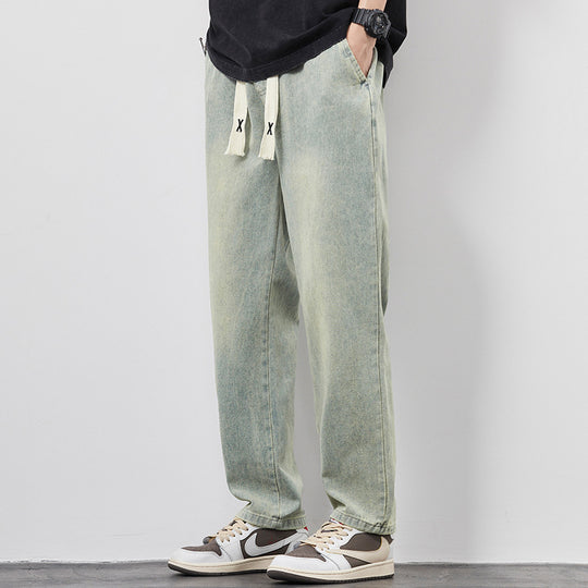 Summer Loose Wide-Leg Jeans — Men&