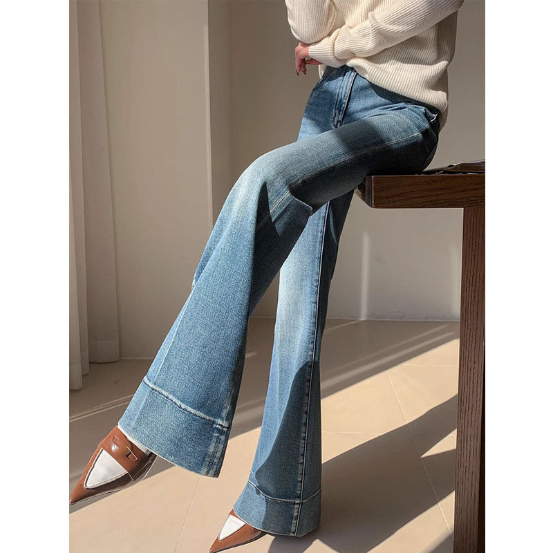 French Retro Washed Jeans — Women&