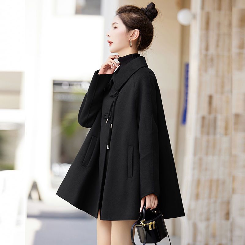 Retro Loose Woolen Coat Women's