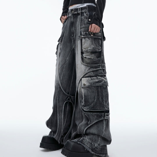 Vintage Wash Wide-Leg Jeans — Women&