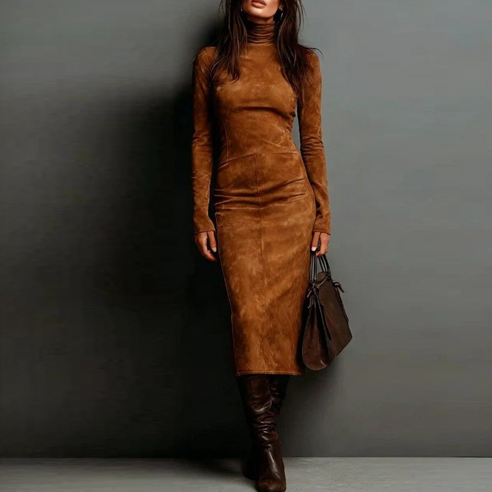 Turtleneck Bodycon Pencil Dress — Women&