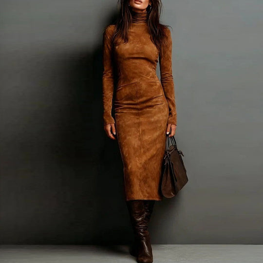 Turtleneck Bodycon Pencil Dress — Women&