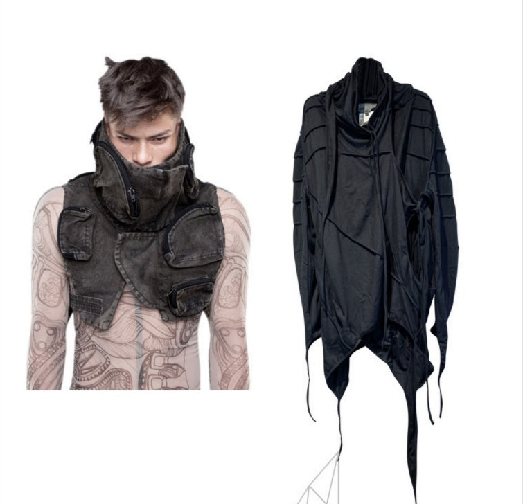 Asymmetrical Pocket Tooling Vest — Men&