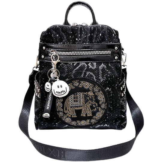ShopBAM — Black Leather Shoulder Bag — Women&