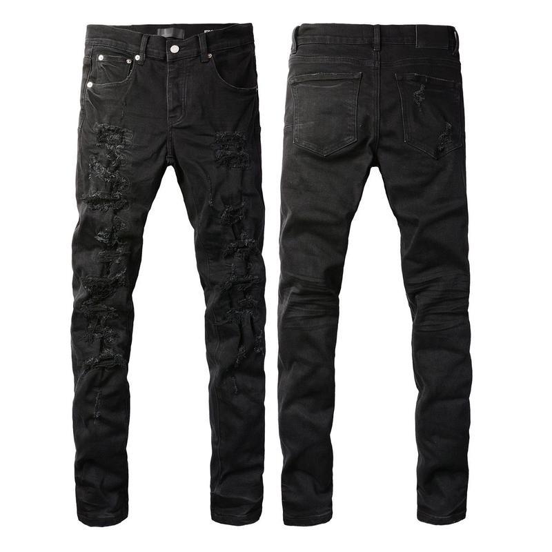 Purple-Black Slim Button-Fly Denim — Deep Noir