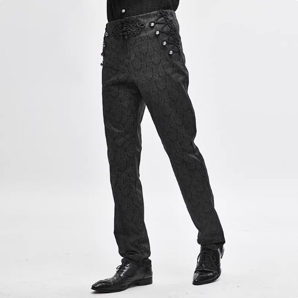 Embroidered Chinese Knot Pants — Men's