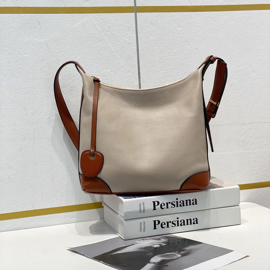 Contrast Trim Messenger Bag