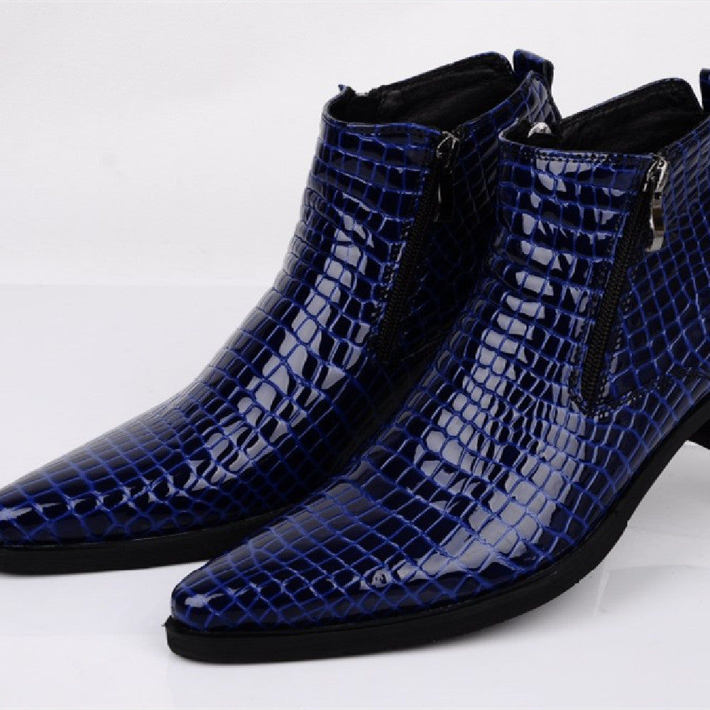 ShopBAM — Formal Genuine Leather Ankle Boots — Men's