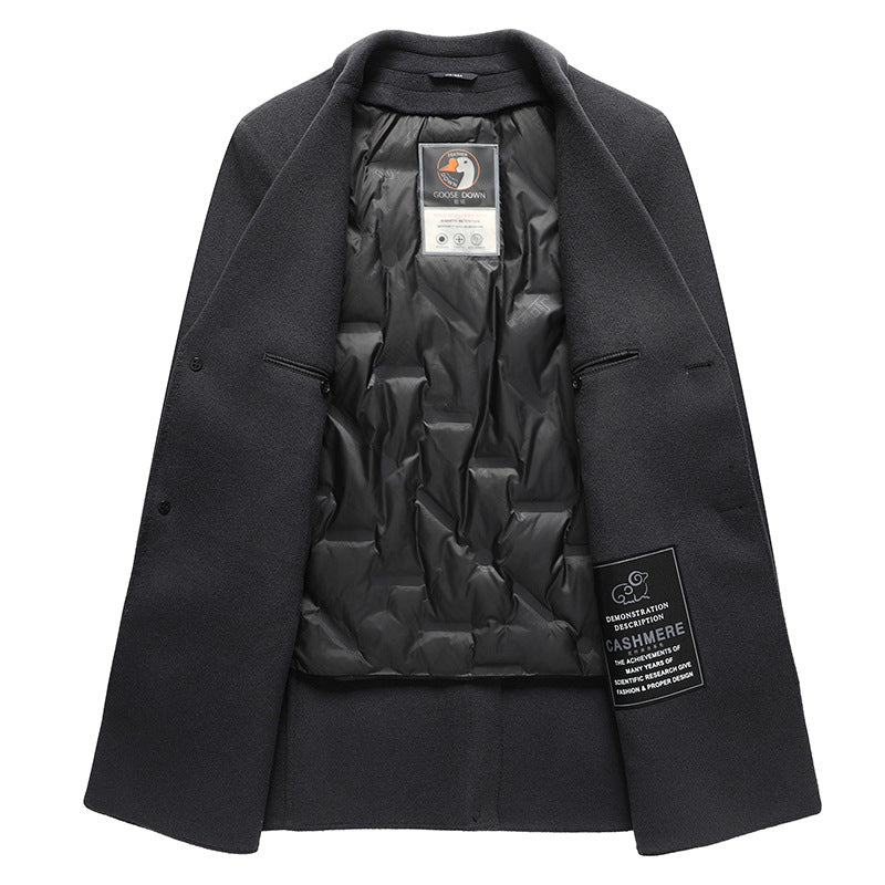 Goose Down Coat — Removable Liner