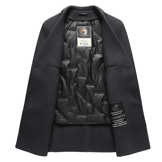 Goose Down Coat — Removable Liner