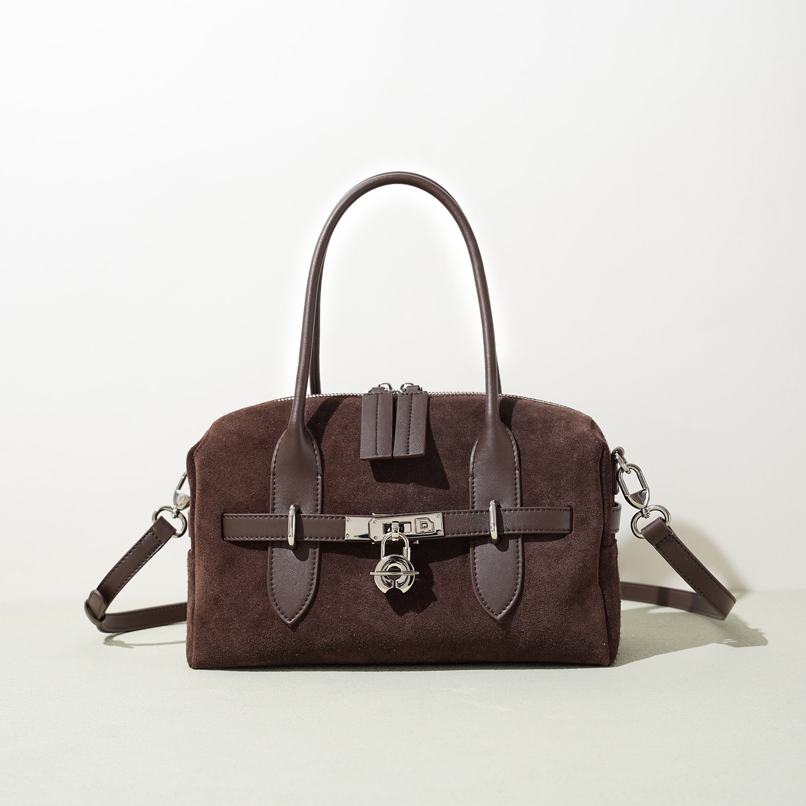 ShopBAM — Suede Color-Block Shoulder Bag — Women's