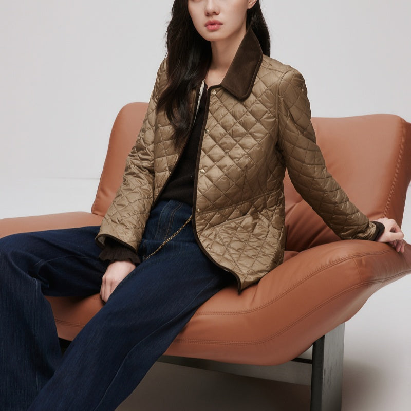 Short Cotton Jacket — Light Orange