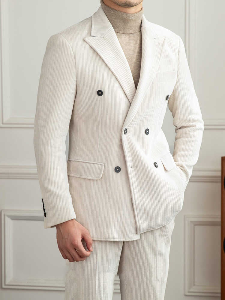 Double-Breasted Suit Set — Men&